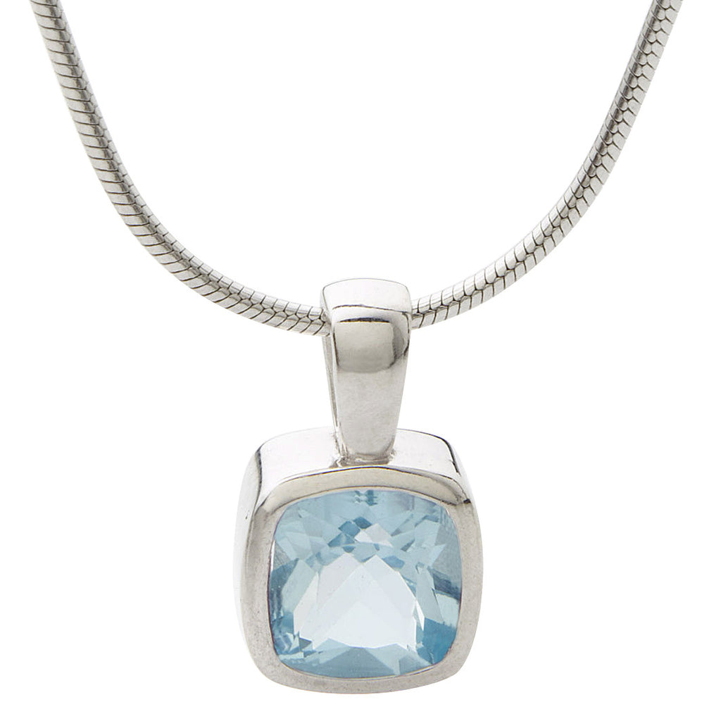 Sterling Silver Blue Topaz And Multi Gemstone Necklace 17 In. | Gemstone  Necklaces | Jewelry & Watches | Shop The Exchange